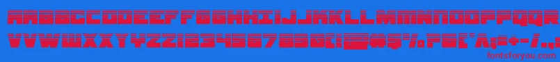 samuraiterrapinhalf Font – Red Fonts on Blue Background