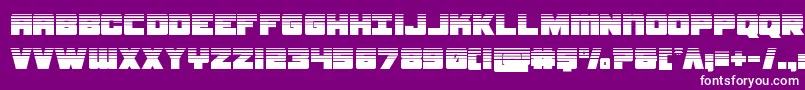 samuraiterrapinhalf Font – White Fonts on Purple Background