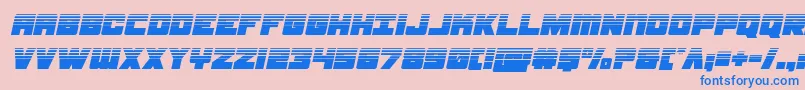 samuraiterrapinhalfital Font – Blue Fonts on Pink Background