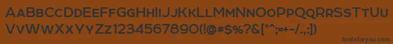 RoomBold Font – Black Fonts on Brown Background