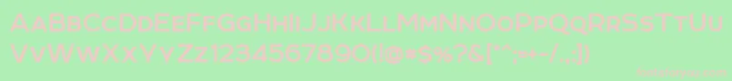 RoomBold Font – Pink Fonts on Green Background