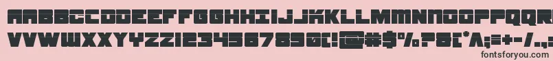 samuraiterrapinlaser Font – Black Fonts on Pink Background