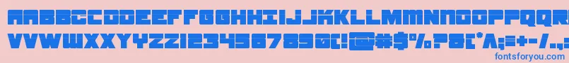 samuraiterrapinlaser Font – Blue Fonts on Pink Background