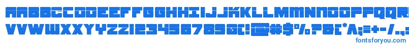 Шрифт samuraiterrapinlaser – синие шрифты