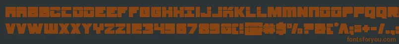 samuraiterrapinlaser Font – Brown Fonts on Black Background