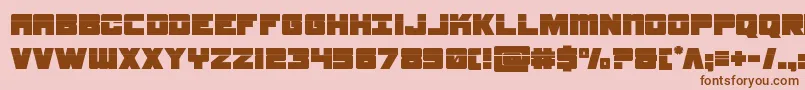 samuraiterrapinlaser Font – Brown Fonts on Pink Background