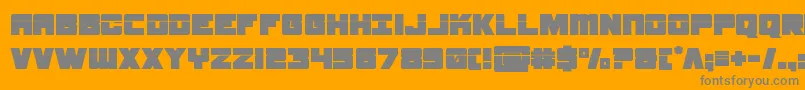 samuraiterrapinlaser Font – Gray Fonts on Orange Background
