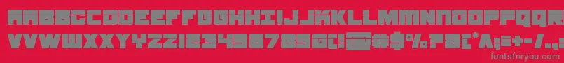 samuraiterrapinlaser Font – Gray Fonts on Red Background