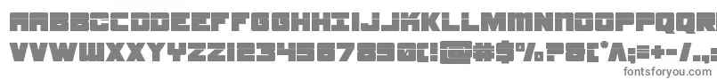 samuraiterrapinlaser Font – Gray Fonts on White Background