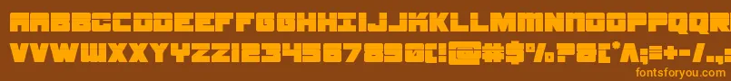 samuraiterrapinlaser Font – Orange Fonts on Brown Background