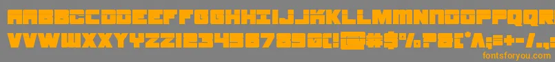 Шрифт samuraiterrapinlaser – оранжевые шрифты на сером фоне