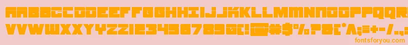 samuraiterrapinlaser Font – Orange Fonts on Pink Background