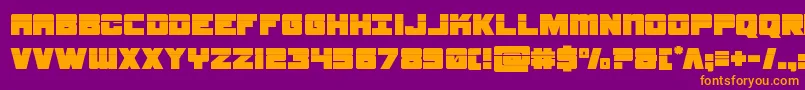 samuraiterrapinlaser Font – Orange Fonts on Purple Background