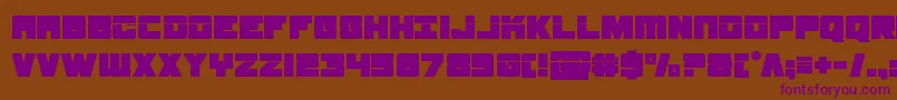 samuraiterrapinlaser Font – Purple Fonts on Brown Background