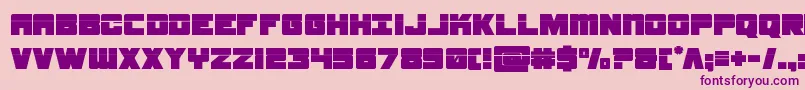 samuraiterrapinlaser Font – Purple Fonts on Pink Background
