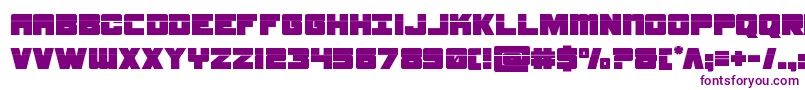 Шрифт samuraiterrapinlaser – фиолетовые шрифты на белом фоне
