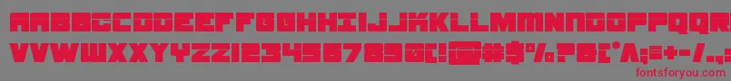 samuraiterrapinlaser Font – Red Fonts on Gray Background