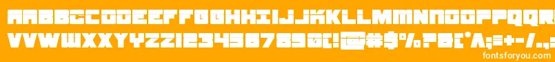samuraiterrapinlaser Font – White Fonts on Orange Background