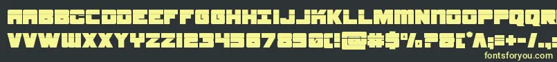 samuraiterrapinlaser Font – Yellow Fonts on Black Background