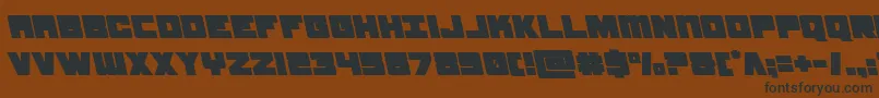 samuraiterrapinleft Font – Black Fonts on Brown Background