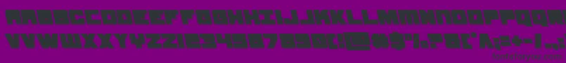 samuraiterrapinleft Font – Black Fonts on Purple Background