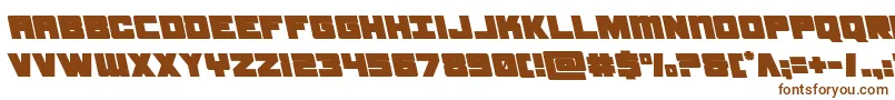 samuraiterrapinleft Font – Brown Fonts on White Background