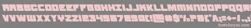 samuraiterrapinleft Font – Pink Fonts on Gray Background