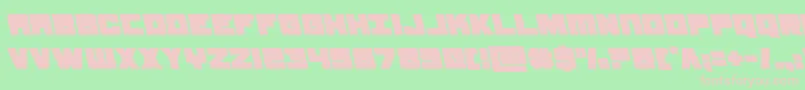 samuraiterrapinleft Font – Pink Fonts on Green Background