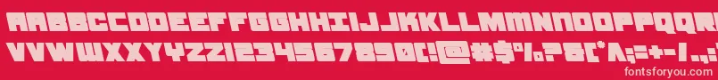 samuraiterrapinleft Font – Pink Fonts on Red Background