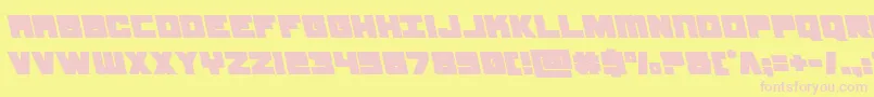 samuraiterrapinleft Font – Pink Fonts on Yellow Background