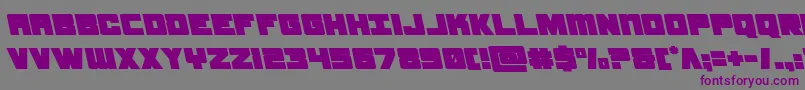 samuraiterrapinleft Font – Purple Fonts on Gray Background