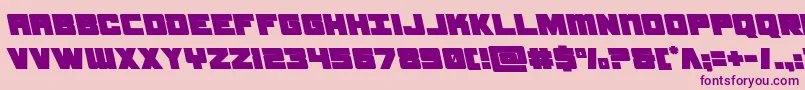 samuraiterrapinleft Font – Purple Fonts on Pink Background