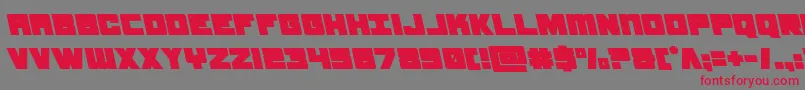 samuraiterrapinleft Font – Red Fonts on Gray Background