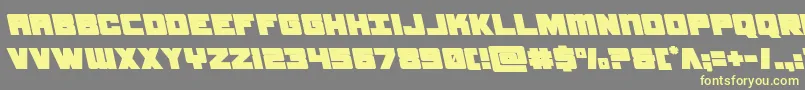 samuraiterrapinleft Font – Yellow Fonts on Gray Background