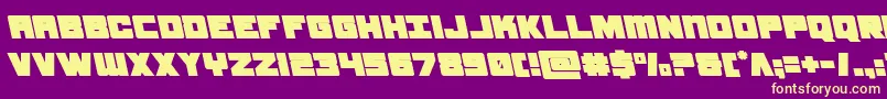 samuraiterrapinleft Font – Yellow Fonts on Purple Background