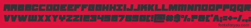 samuraiterrapinsemital Font – Black Fonts on Red Background