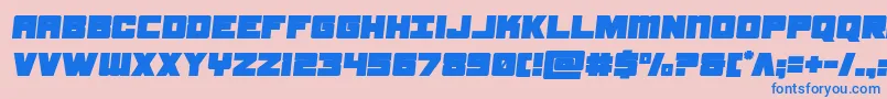 Шрифт samuraiterrapinsemital – синие шрифты на розовом фоне
