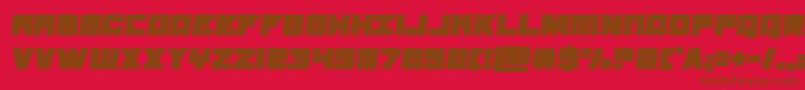 Шрифт samuraiterrapinsemital – коричневые шрифты на красном фоне