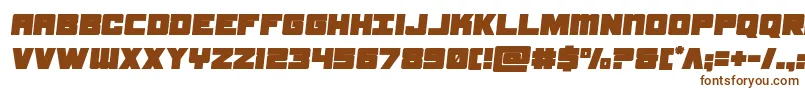Шрифт samuraiterrapinsemital – коричневые шрифты