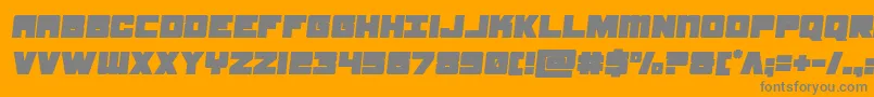 samuraiterrapinsemital Font – Gray Fonts on Orange Background