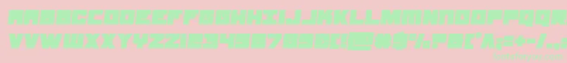 samuraiterrapinsemital Font – Green Fonts on Pink Background