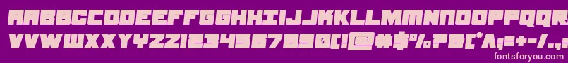 samuraiterrapinsemital Font – Pink Fonts on Purple Background