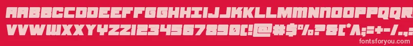 samuraiterrapinsemital Font – Pink Fonts on Red Background