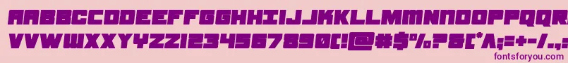 samuraiterrapinsemital Font – Purple Fonts on Pink Background
