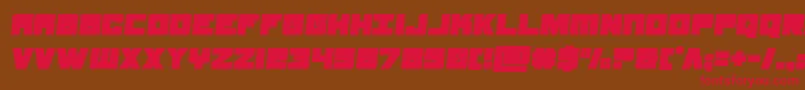 samuraiterrapinsemital Font – Red Fonts on Brown Background