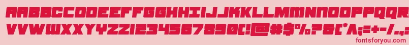 Шрифт samuraiterrapinsemital – красные шрифты на розовом фоне