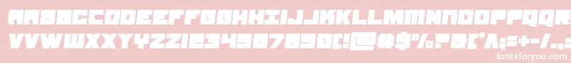 samuraiterrapinsemital Font – White Fonts on Pink Background