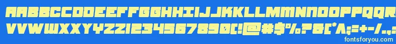 samuraiterrapinsemital Font – Yellow Fonts on Blue Background