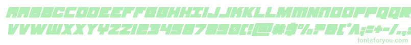 samuraiterrapinsuperital Font – Green Fonts on White Background