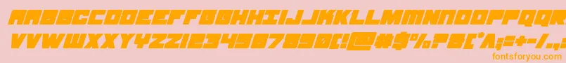 samuraiterrapinsuperital Font – Orange Fonts on Pink Background